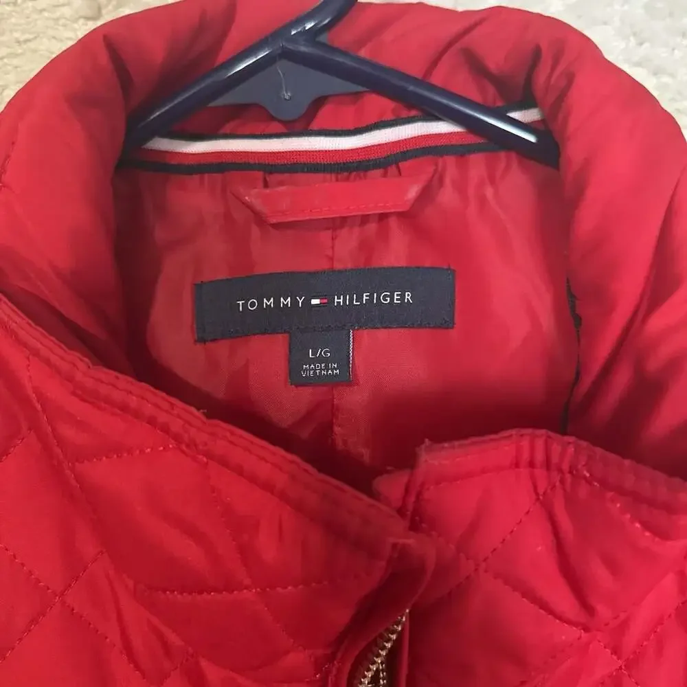 Tommy Hilfiger Scarlet Red‎ Quilted Jacket